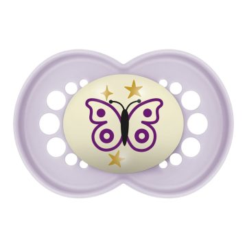   MAM Original Night 16+ szilikon nyugtató cumi - lila pillangó
