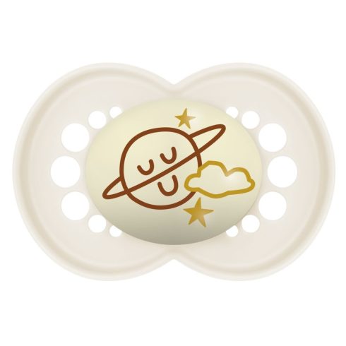 MAM Original Night 16+ szilikon nyugtató cumi - natúr bolygó