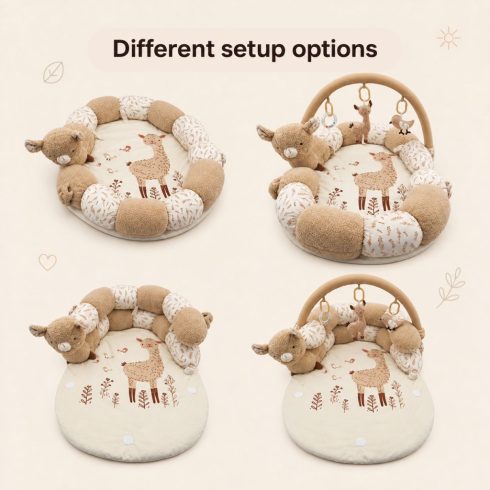 Zopa Nesty interaktív játszószőnyeg és babafészek - Sheep