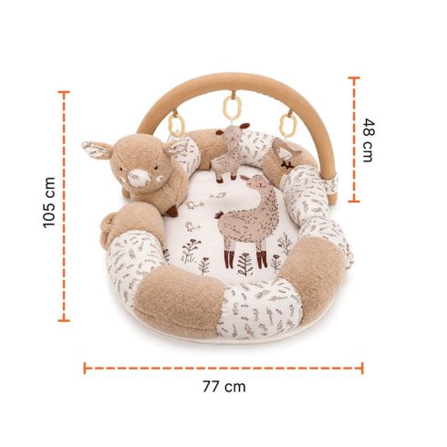 Zopa Nesty interaktív játszószőnyeg és babafészek - Sheep