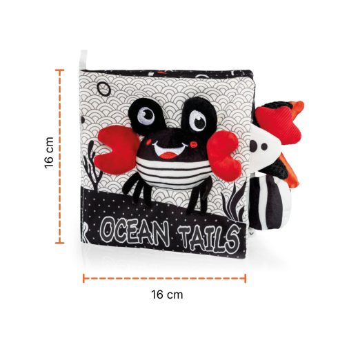 Zopa Kontrasztos fejlesztő plüsskönyv - Crab