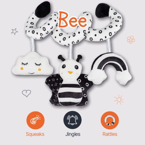 Zopa Kontrasztos fejlesztő játékspirál - Bee