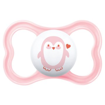 MAM Air 6h+ szilikon cumi  - rózsaszín pingvin