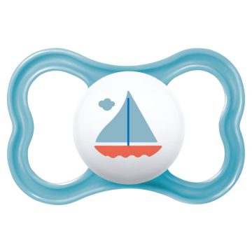 MAM Air 6h+ szilikon cumi - kék hajó