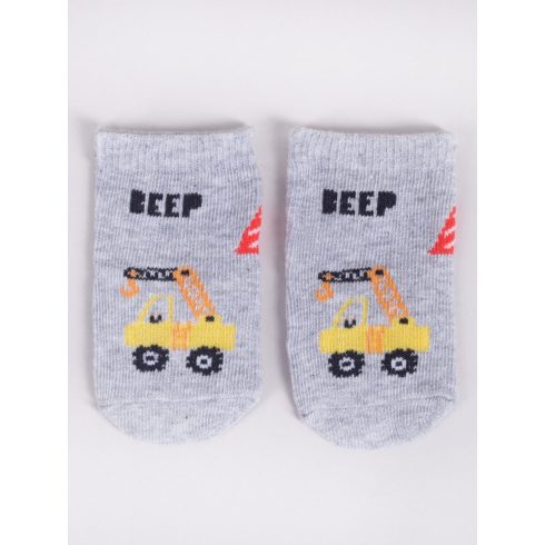Yo! Baby pamut zokni 3db-os 6-9 hó - járművek 
