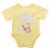 Rövid ujjú baba body sárga maci (74)