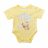 Rövid ujjú baba body sárga maci (74)