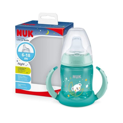 NUK 150ml First Choice Night tanulópohár 6+ zöld koala