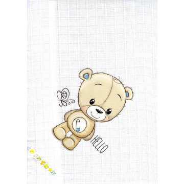 Babastar mintás textil pelenka 1db-os - Maci + pillangó 