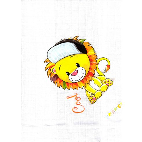 Babastar mintás textil pelenka 1db-os - Oroszlán 
