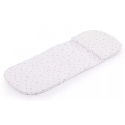 Chipolino matrac mózeskosárba 78x31x2 cm - Pink Stars