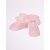 Yo! Baby pamut zokni csipkés 0-3 hó - pink