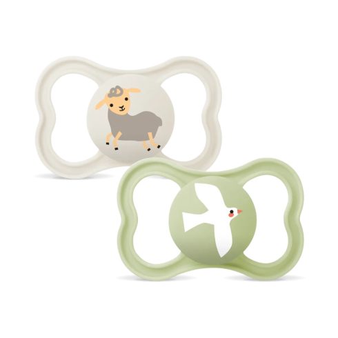 MAM Supreme 6+ szilikon nyugtató cumi 2db - bárány/madár  