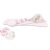 Baby Shop kapucnis fürdőlepedő 100*100 cm -  rózsaszín őzike