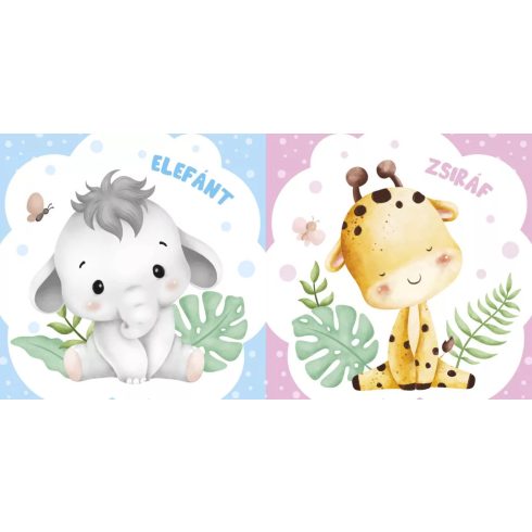 Kedves állatok puha fürdőskönyv