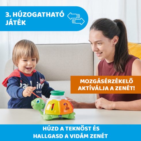 Chicco Teknősbéka és meglepetés golyók 2in1Turtle Sort&Surprise12hó+