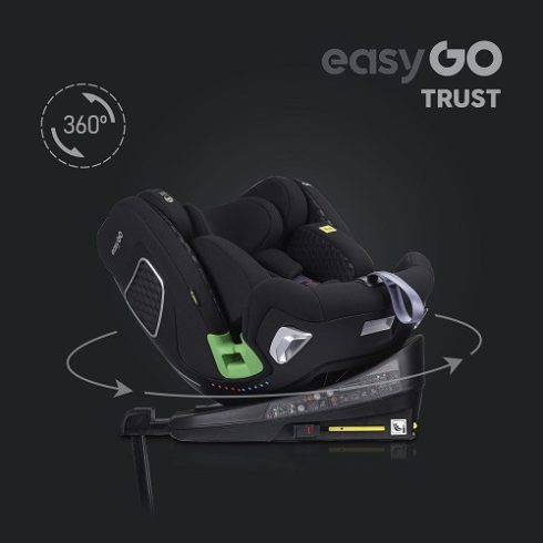 EasyGo Trust i-Size Isofix gyermekülés (40-150 cm) - Iron 