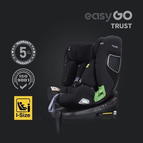 EasyGo Trust i-Size Isofix gyermekülés (40-150 cm) - Iron 