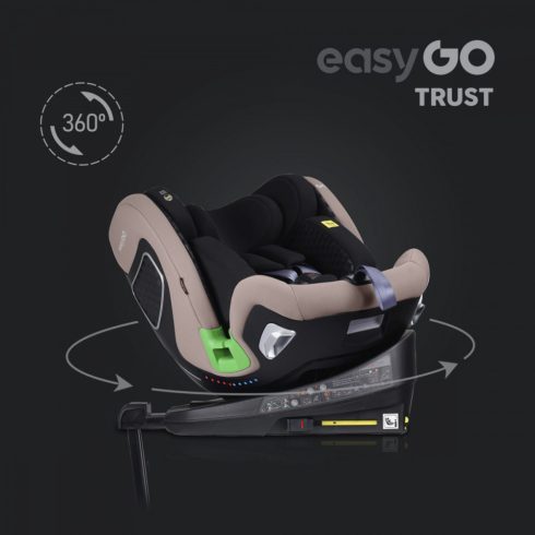 EasyGo Trust i-Size Isofix gyermekülés (40-150 cm) - Taupe