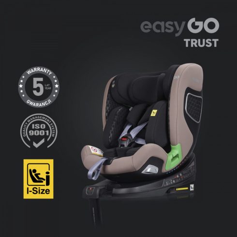 EasyGo Trust i-Size Isofix gyermekülés (40-150 cm) - Taupe