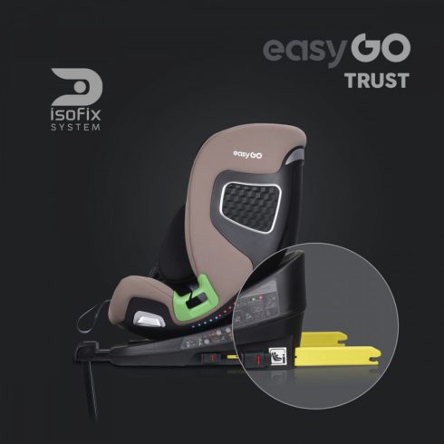 EasyGo Trust i-Size Isofix gyermekülés (40-150 cm) - Taupe