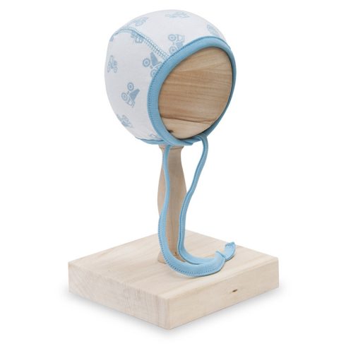 Scamp Újszülött sapka 56 -os - Kék munkagépes