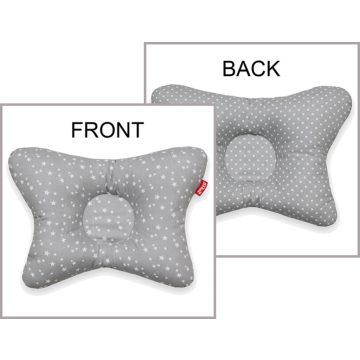 Scamp laposfejűség elleni párna - Grey Little Star Dots