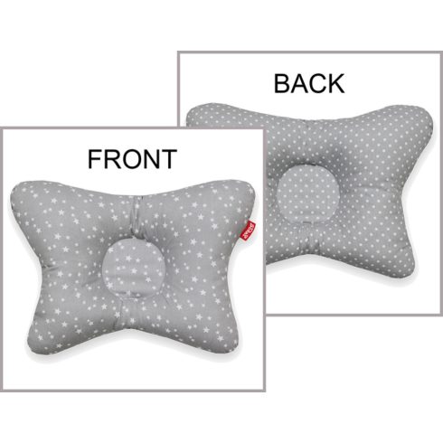 Scamp laposfejűség elleni párna - Grey Little Star Dots