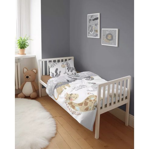 Bambusz ágynemű huzat 100*135 cm - Szürke Állatkert