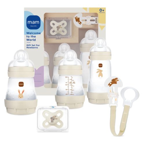 MAM Welcome to the world ajándékszett újszülötteknek  - bézs nyuszi