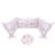 Baby Shop fejvédő kiságyba - rózsaszín virágos nyuszi  