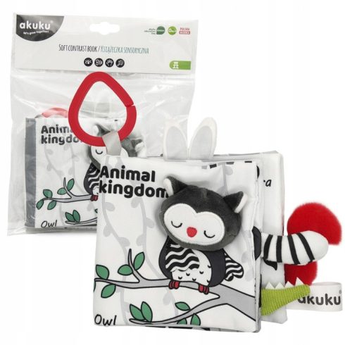 Akuku érzékfejlesztő babakönyv - Animal kingdom