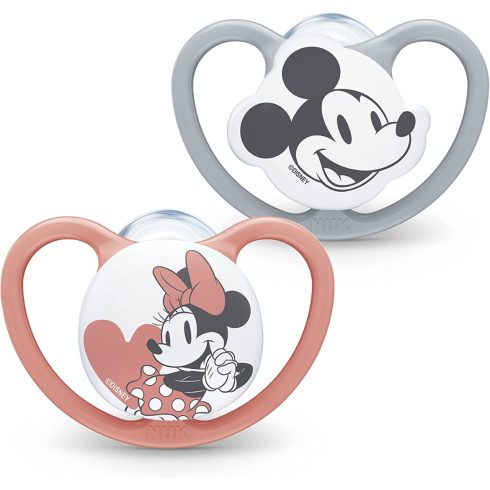 NUK  Space szilikon cumi 2db 18-36 hó - Mickey&Minnie Mouse