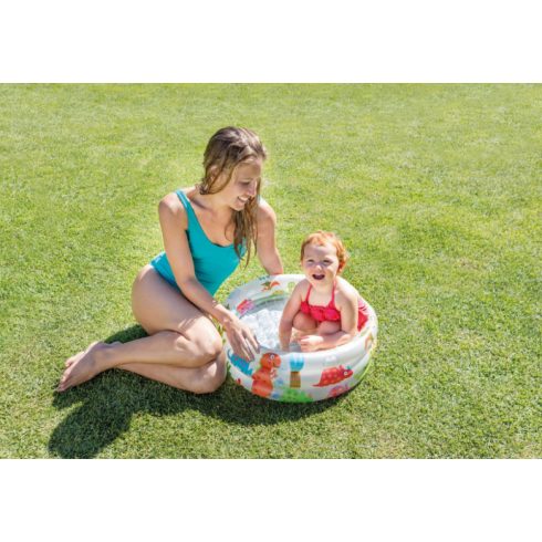 Intex  Dínó 3 gyűrűs felfújható Pancsoló 61x22cm 