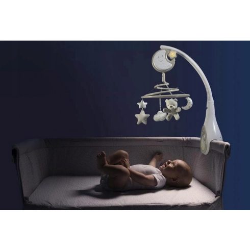 CHICCO Next2Dreams zenélő-forgó Neutral
