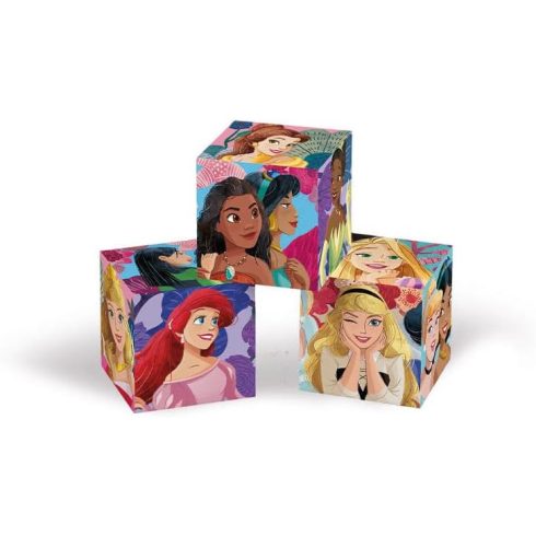 Clementoni Disney Princess kockakirakó 6db-os szett