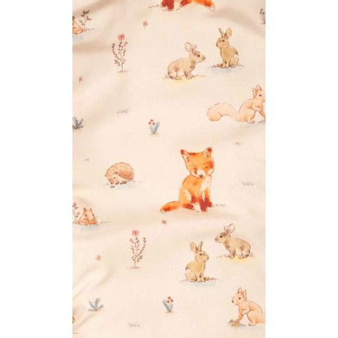 Mintás vízlepergetős, kapucnis bélelt overall kesztyűvel (68-74) 