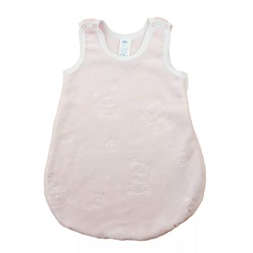   Ujjatlan wellsoft hálózsák 2,5 TOG - Maci mintás rózsaszín (68)