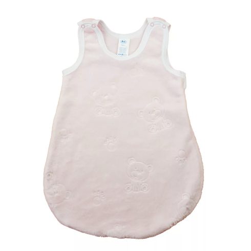 Ujjatlan wellsoft hálózsák 2,5 TOG - Maci mintás rózsaszín (68)