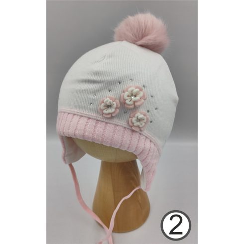 Marika téli sapka pamuttal bélelve  - (40) "MAŁA SZAROTKA" 