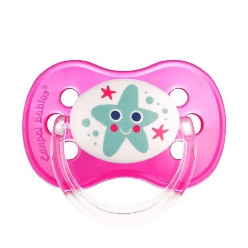 Canpol babies gömbölyű alakú szilikon nyugtató cumi 18+ hó - Rózsaszín