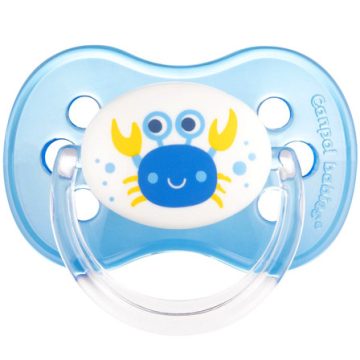   Canpol babies gömbölyű alakú szilikon nyugtató cumi 18+ hó - Kék