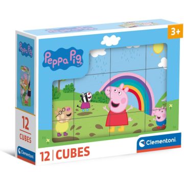 Clementoni Peppa Malac kockakirakó 12db-os szett 