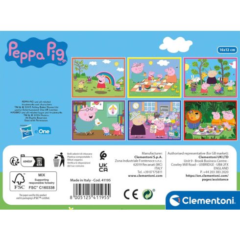 Clementoni Peppa Malac kockakirakó 12db-os szett 