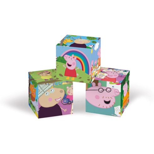Clementoni Peppa Malac kockakirakó 12db-os szett 