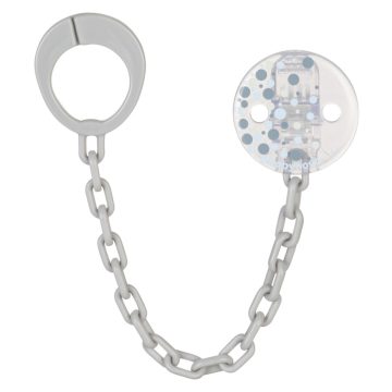 Baby-Nova cumitartó lánc - szürke kék