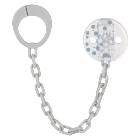 Baby-Nova cumitartó lánc - szürke kék