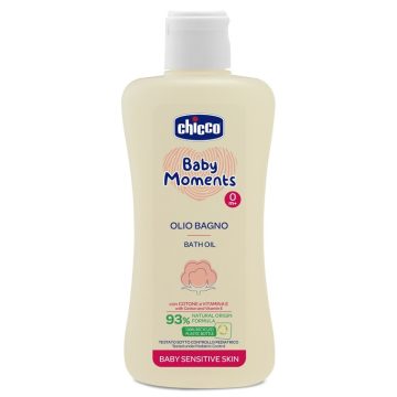   Chicco Fürdető olaj 200 ml - sensitive gyapotolaj és E-vitamin 0+