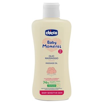    Chicco Babaolaj 200 ml - sensitive gyapotmagolaj és E-vitamin 0h +