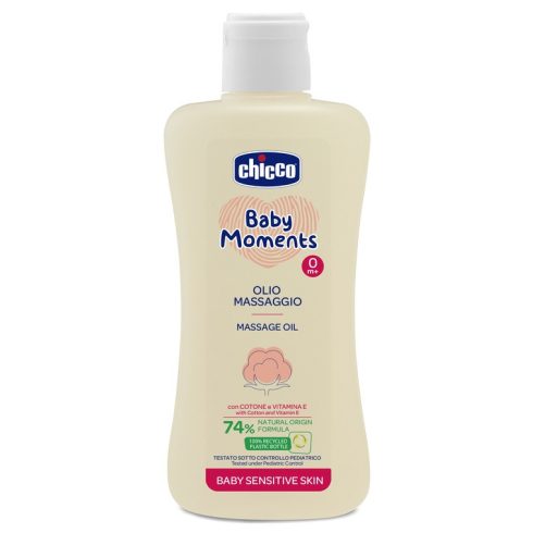  Chicco Babaolaj 200 ml - sensitive gyapotmagolaj és E-vitamin 0h +